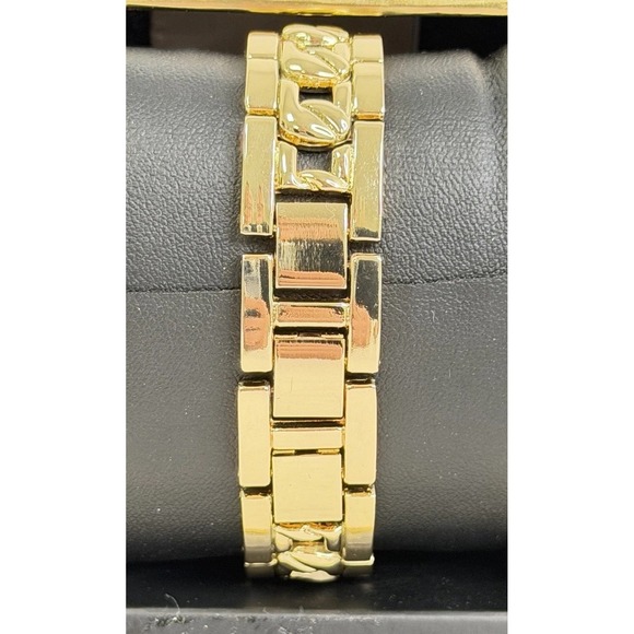 Kendall + Kylie Gold-Tone Analog Watch Crystal Bezel Women's Dress Watch NIB - Picture 3 of 7